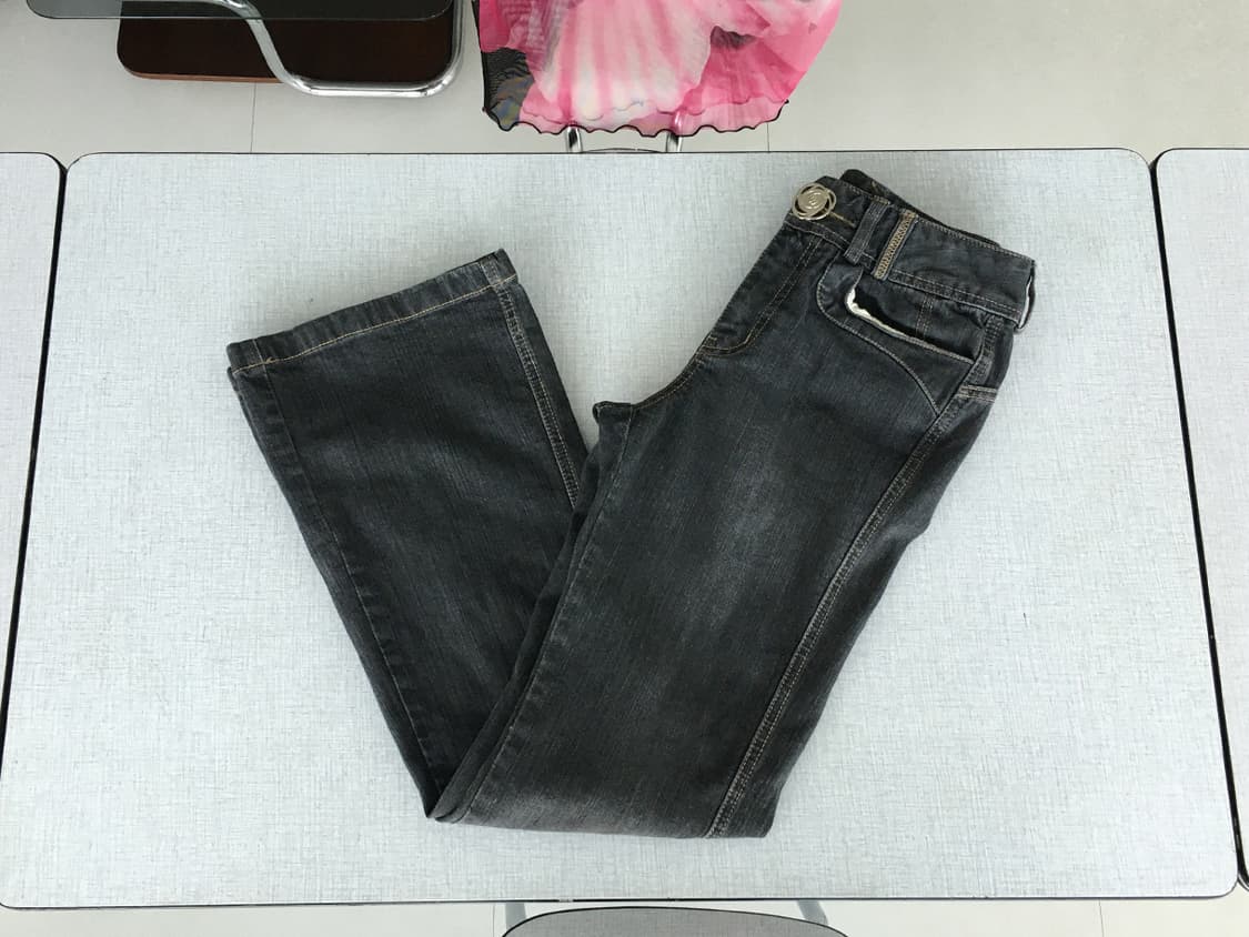 flower button bootcut denim 상품이미지2