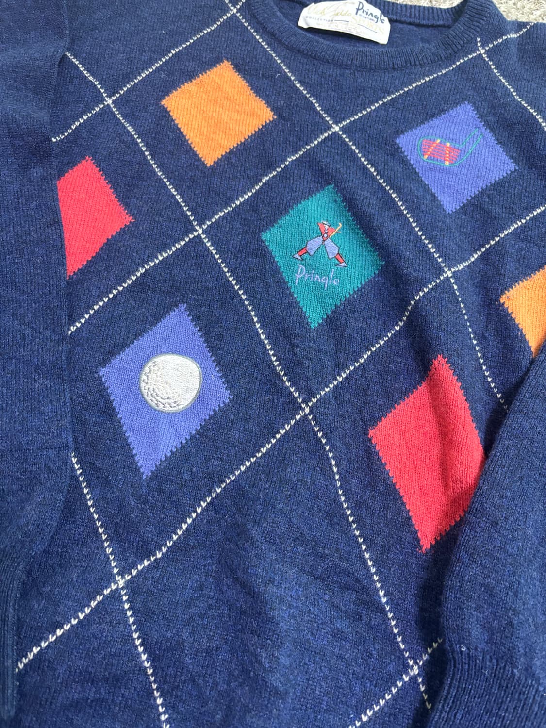 스코틀랜드제 PRINGLE 울 니트 사이즈 105 상품이미지2