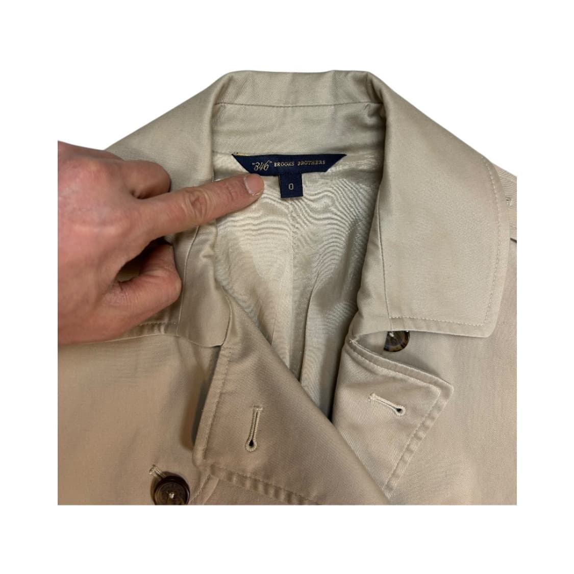 W-S) 브룩스 브라더스 클래식 더블 트렌치 OC-002 상품이미지3