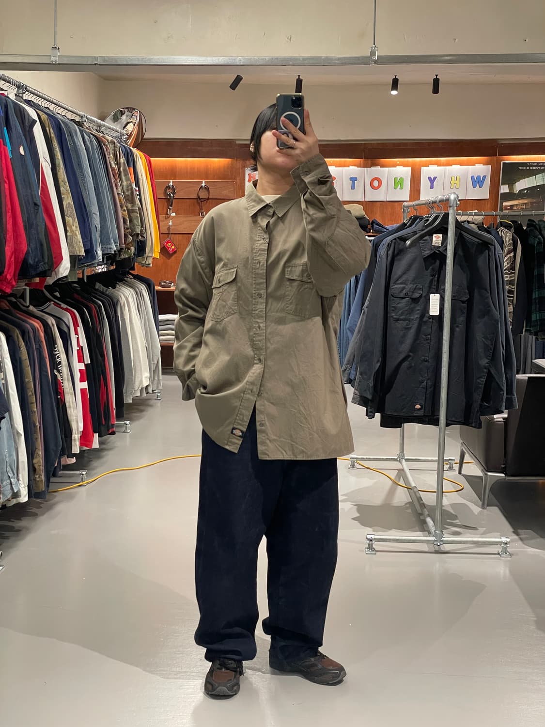 디키즈 매카닉 워크 셔츠(카키브라운)   상품이미지7