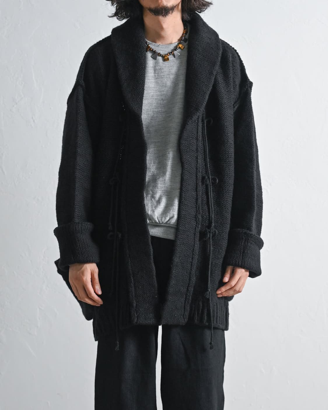 barbell object / lg cardi(BLACK) 상품이미지1