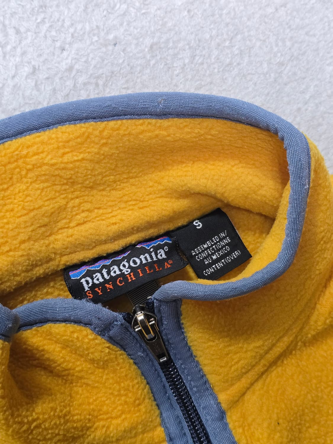 파타고니아 올드스쿨 신칠라 옐로우 후리스 S  상품이미지5