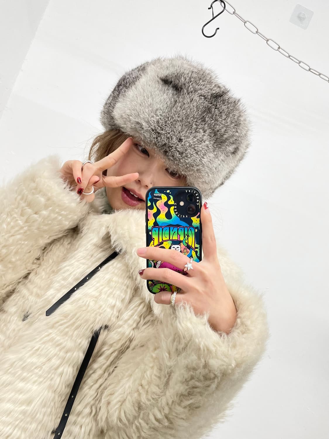 밍크 러시안 트루퍼 햇 상품이미지3