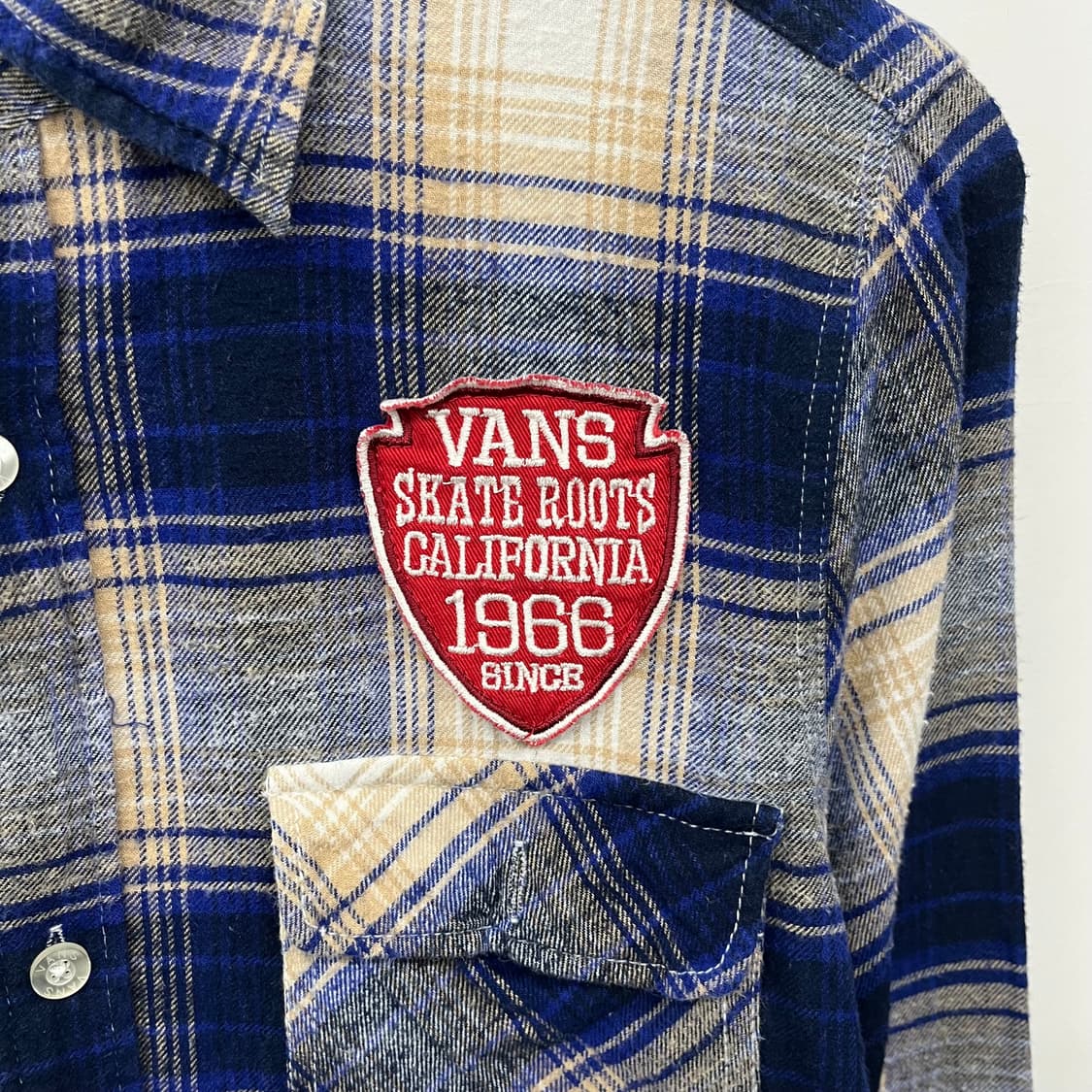 Vans 반스 체크 셔츠 남방 네이비 남m 상품이미지5