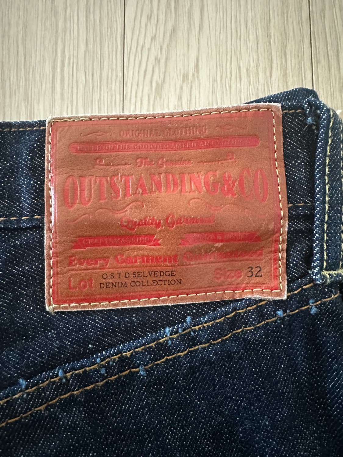 아웃스탠딩 40S SELVEDGE STRAIGHT PANTS_INDIGO 상품이미지1