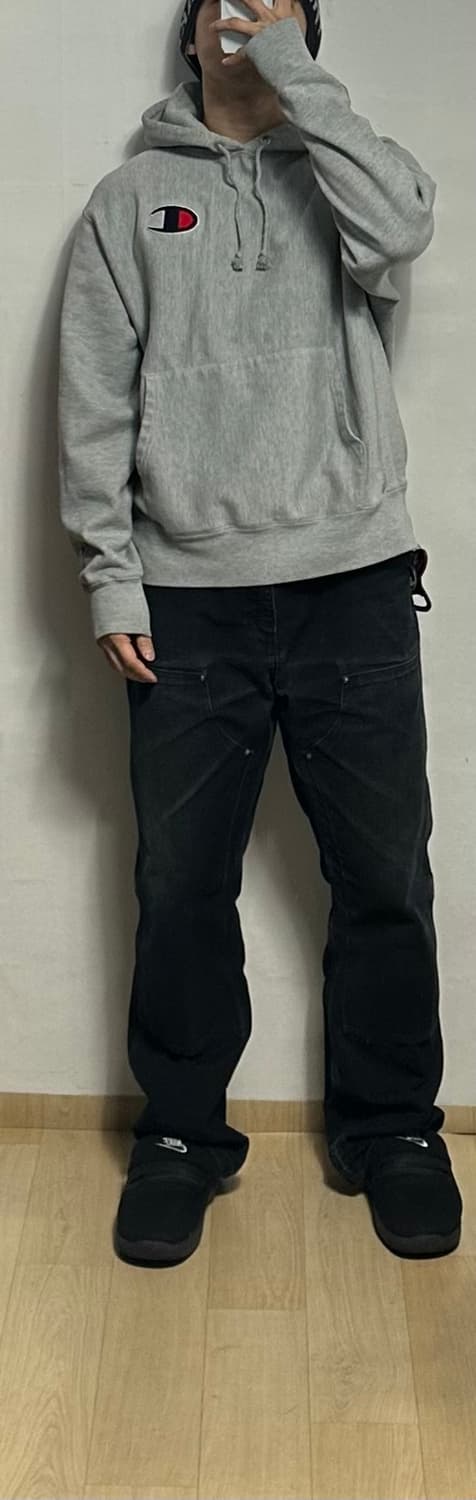 챔피온 리버스위브 빅로고 후드티 상품이미지5