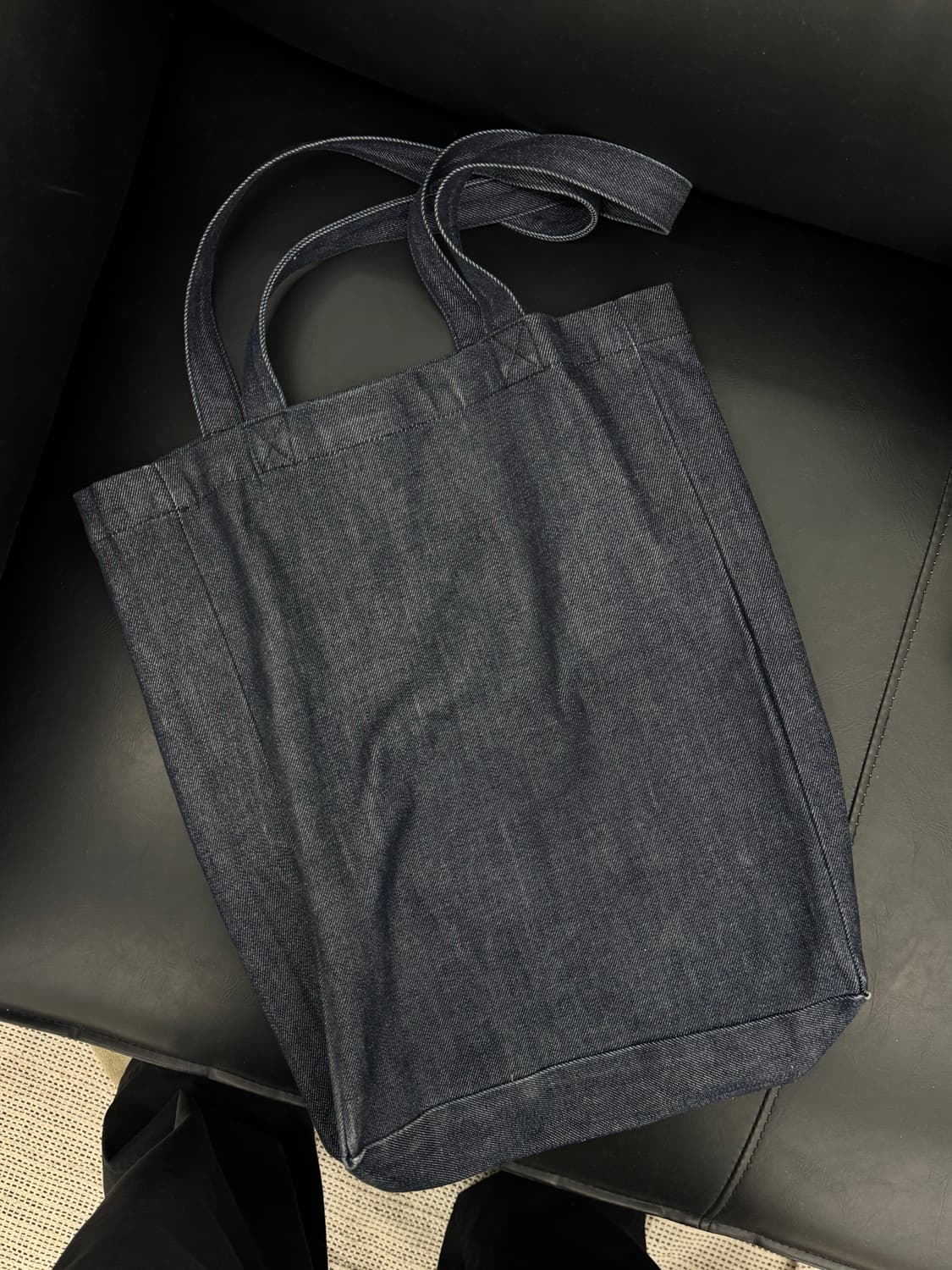[정품] 아페쎄 인디고 데님 에코백(토트백) 판매 상품이미지2