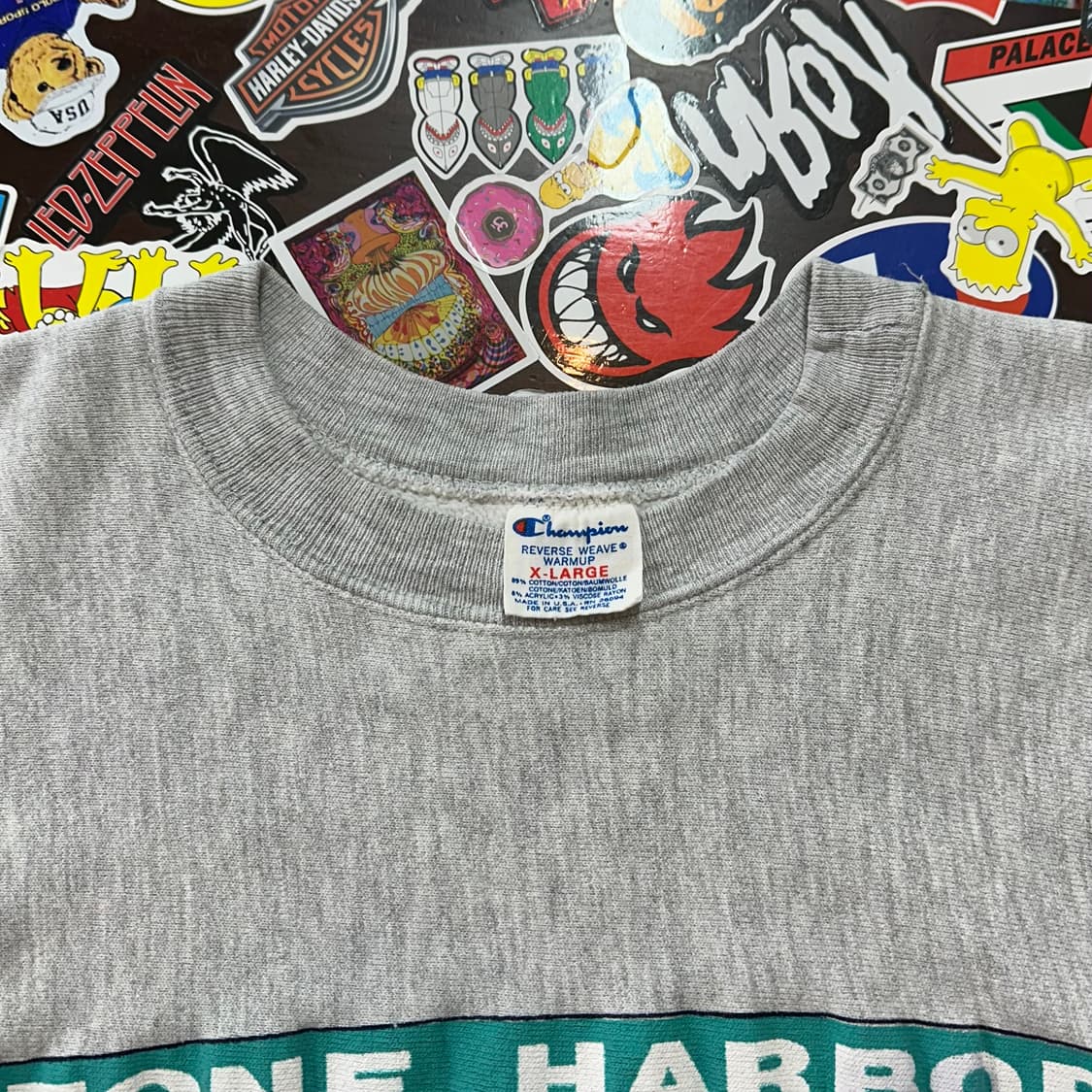 80s USA 챔피온 요트 리버스위브 스웻셔츠 XL 상품이미지5