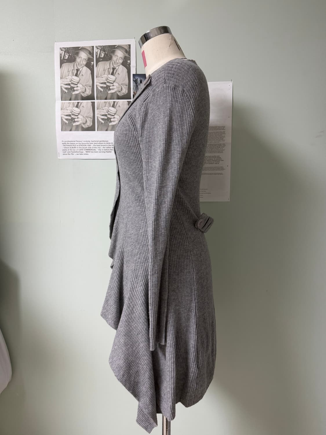 언발란스 니트 가디건 상품이미지2