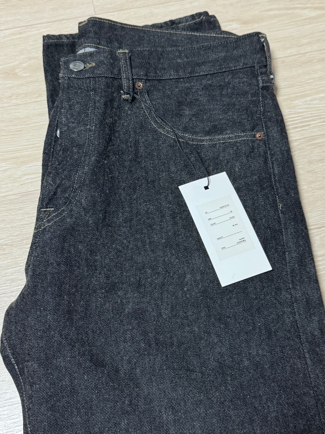 아프레쎄 23aw 블랙워시드 데님 상품이미지2