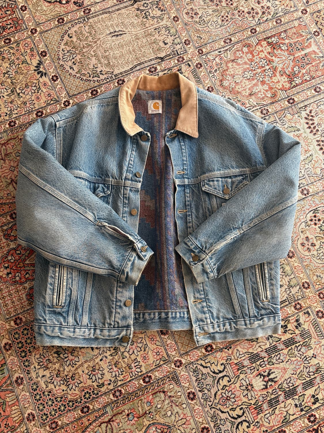 레어 빈티지 칼하트 데님 자켓 상품이미지2