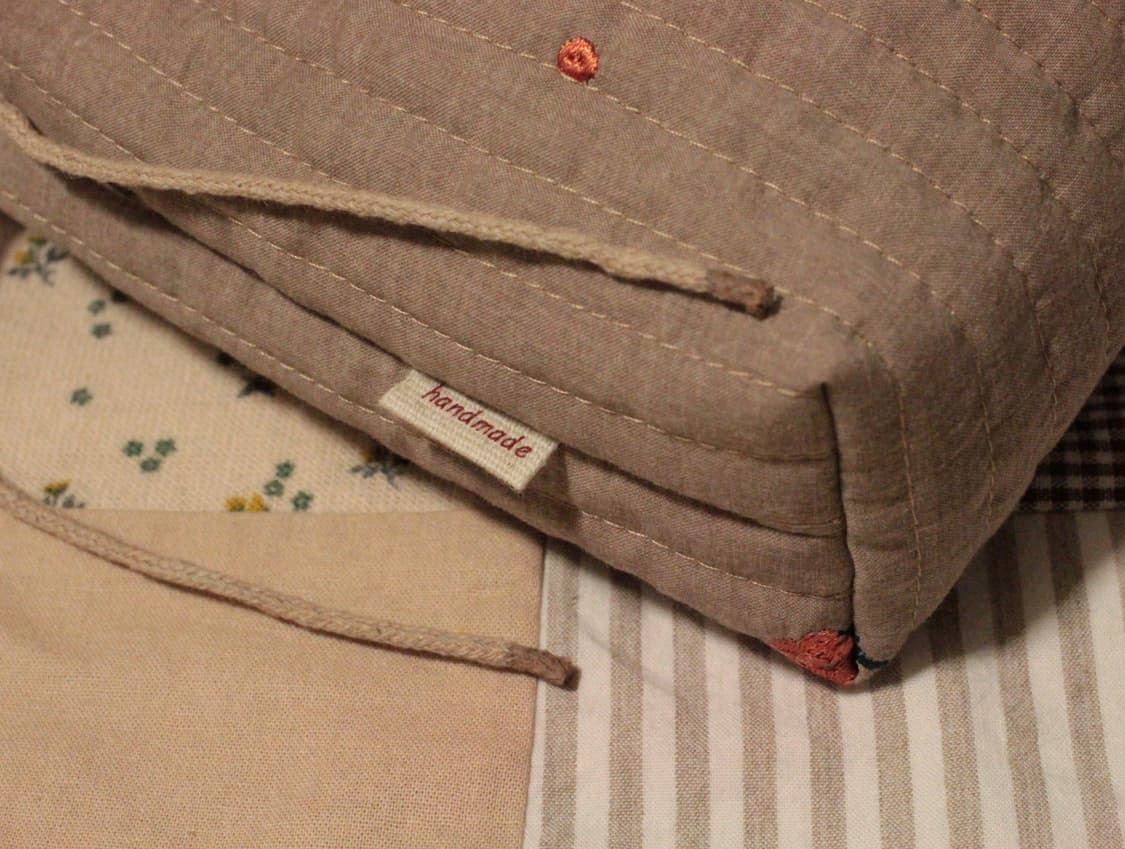 핸드메이드 누빔 손잡이 파우치 상품이미지4