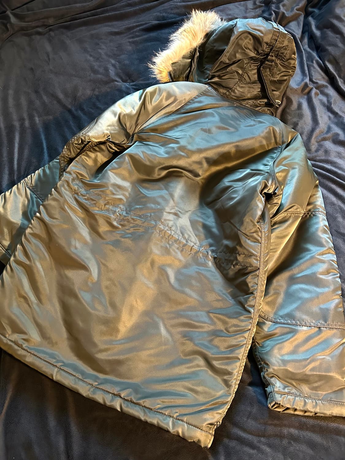 Khaki N2b Long Type Ma-1 Bomber Jacket 상품이미지10