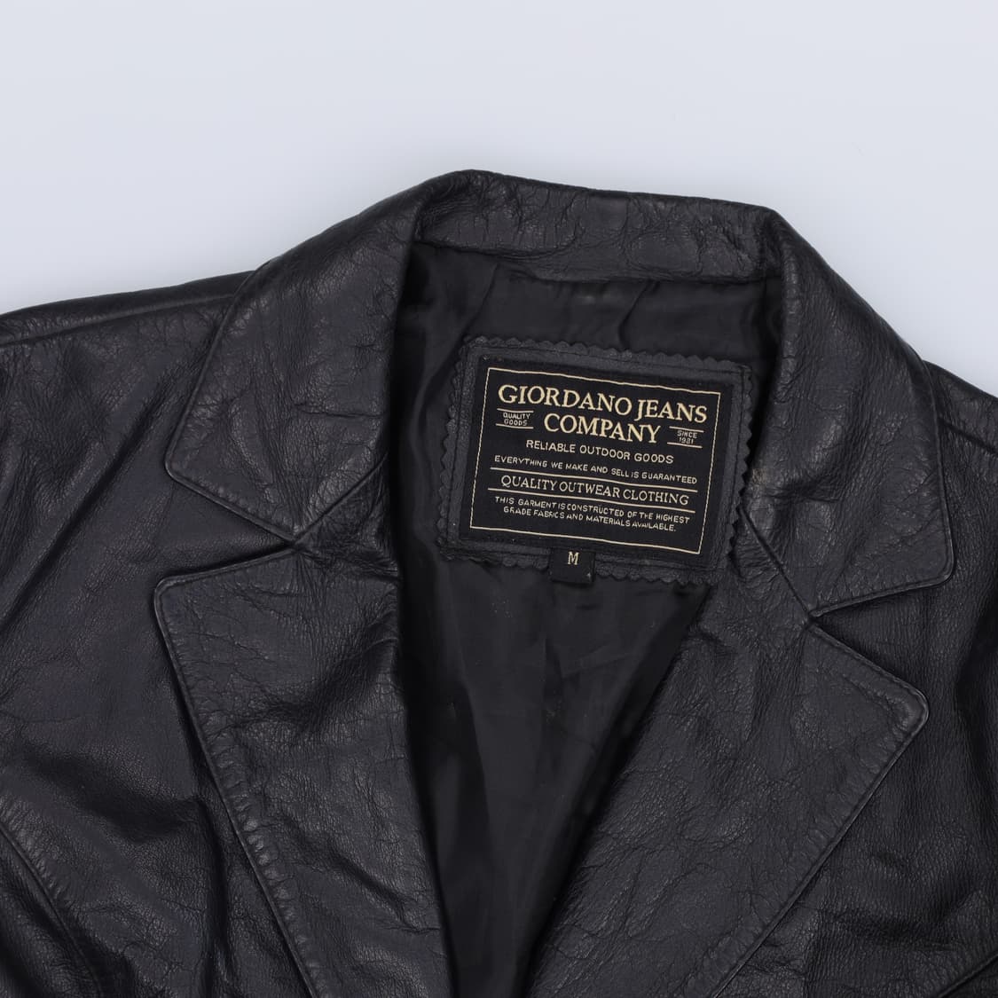 95 지오다노 여성 빈티지 소가죽자켓 0123H1 상품이미지3