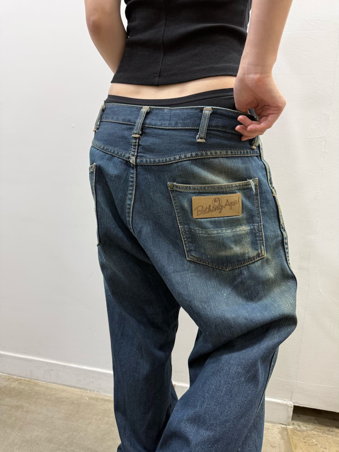 올드 베이프 그런지 데님팬츠 상품이미지4