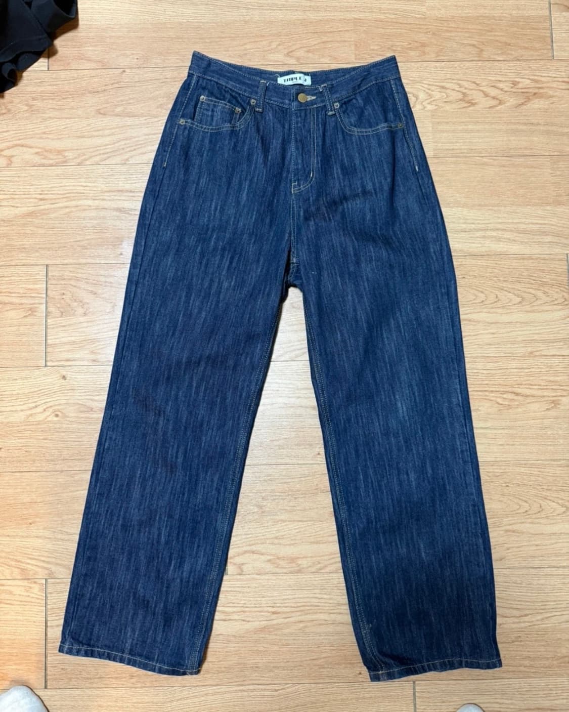 (28~30size) 세미와이드핏 생지 데님팬츠 상품이미지1