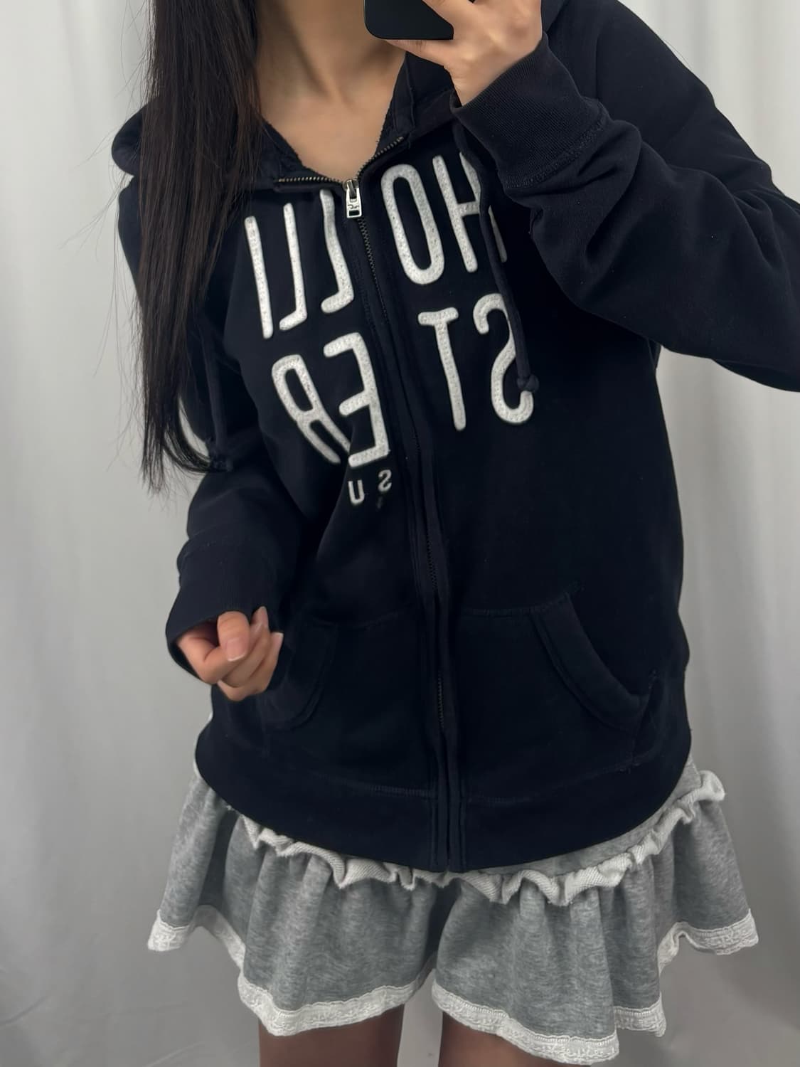 홀리스터 네이비 후드집업 상품이미지1