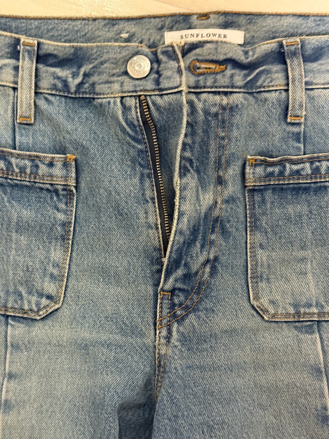 [30x32]Sunflower 블루 데님 와이드 팬츠 상품이미지2