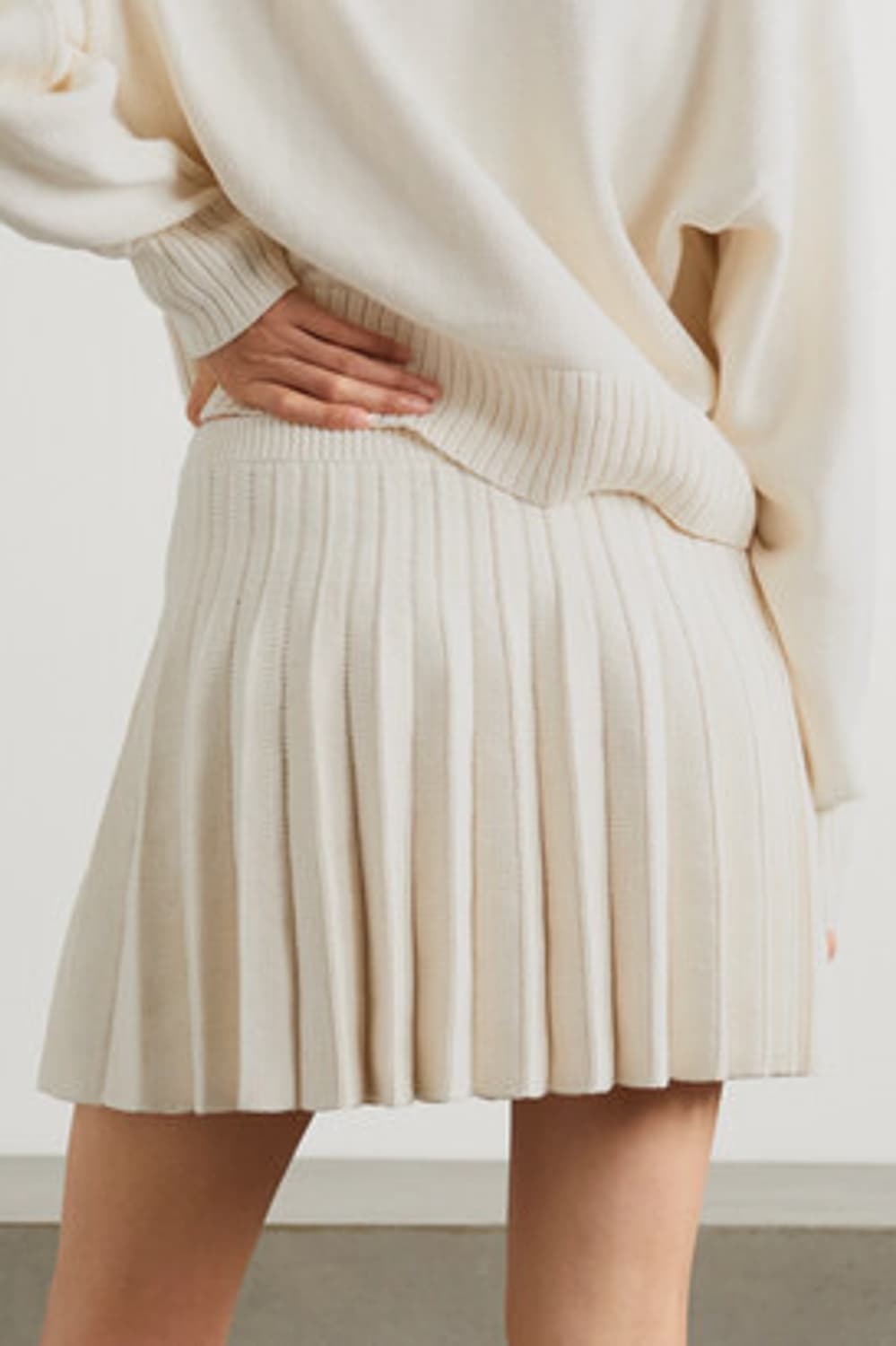 새상품 리포메이션 마티아 코튼 니트 미니 스커트 사이즈 XS 상품이미지3