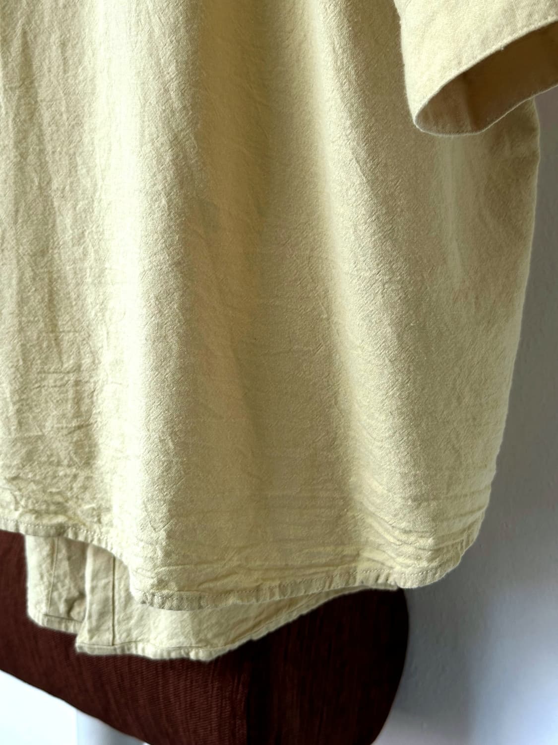 Wide silhouette rough cotton linen tunic 상품이미지3