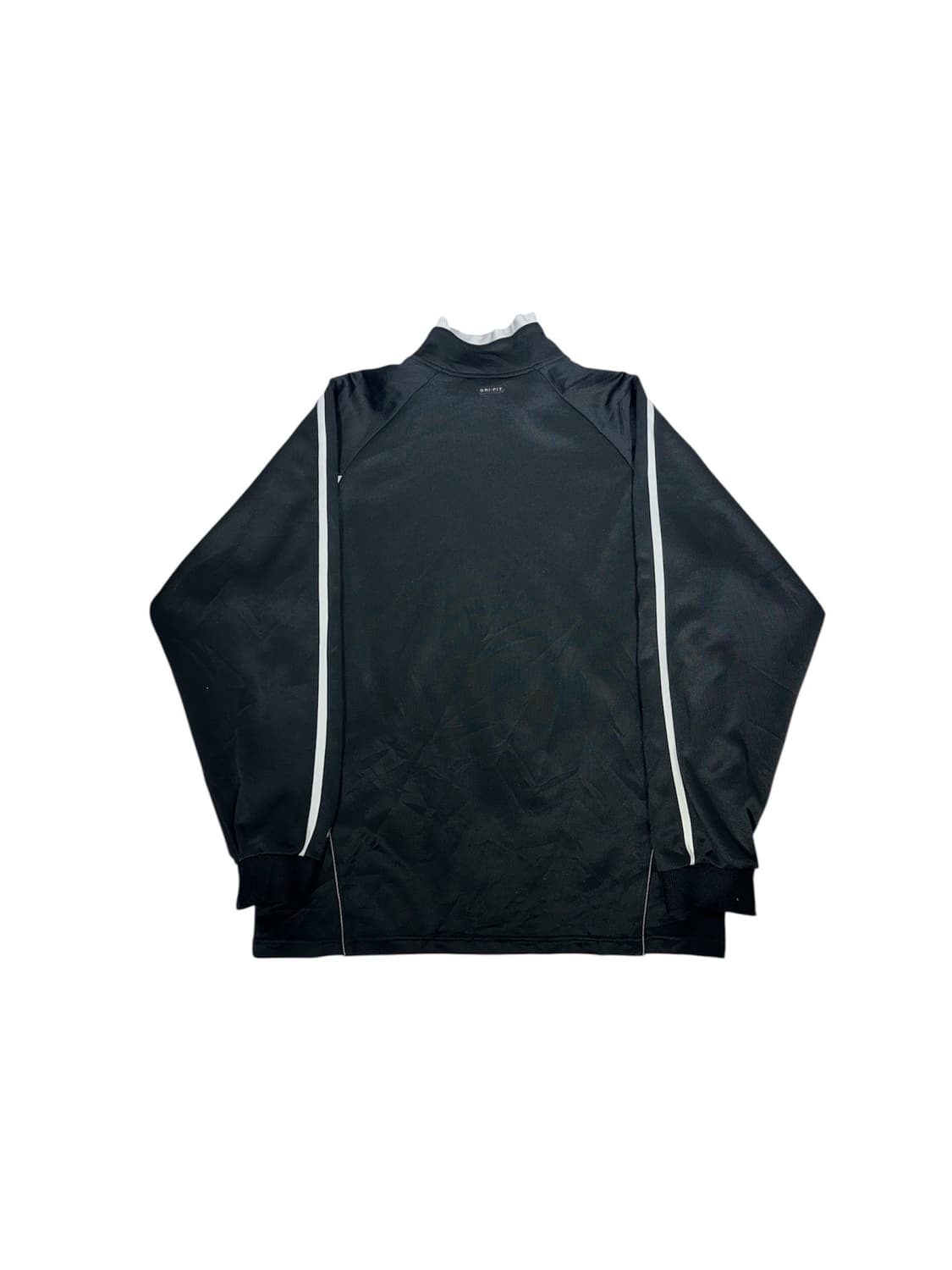 00s 나이키 블랙 화이트 사이드 라인 트랙탑 져지 XL 상품이미지6