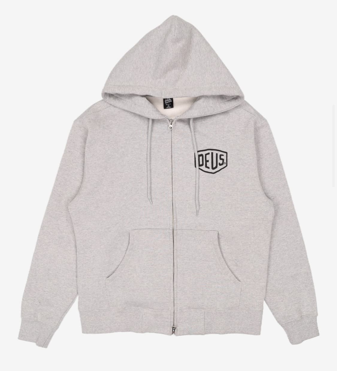 [L] 데우스 엑스 마키나 서울 컬리지 후드집업 자켓 그레이 헤더 상품이미지2