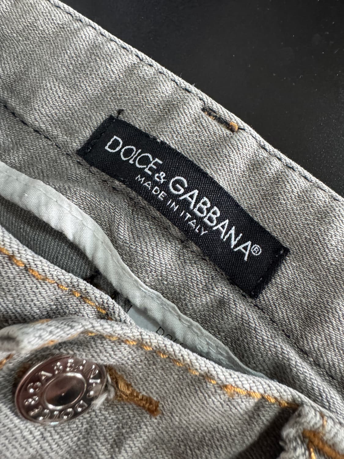 여성 돌체앤가바나 빈티지 그레이 워싱 데님팬츠 29인치 상품이미지3