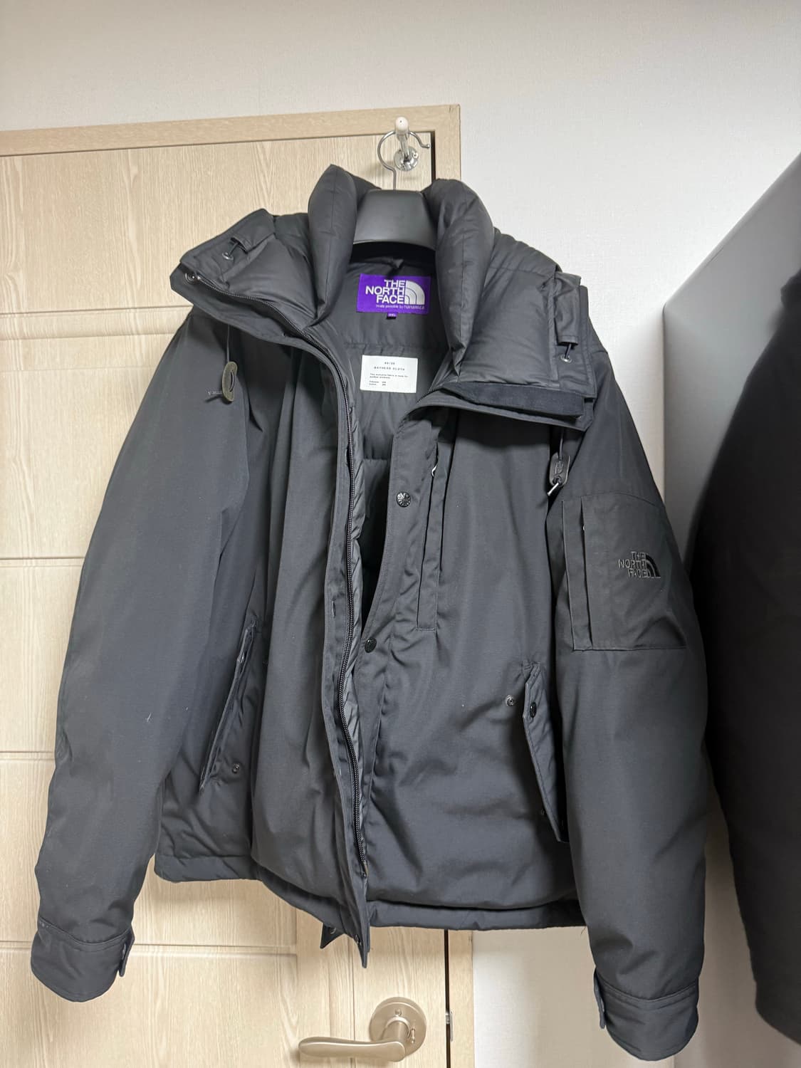 노스페이스퍼플라벨 x 몽키타임 마운틴 숏 다운 블랙 xxl 상품이미지1