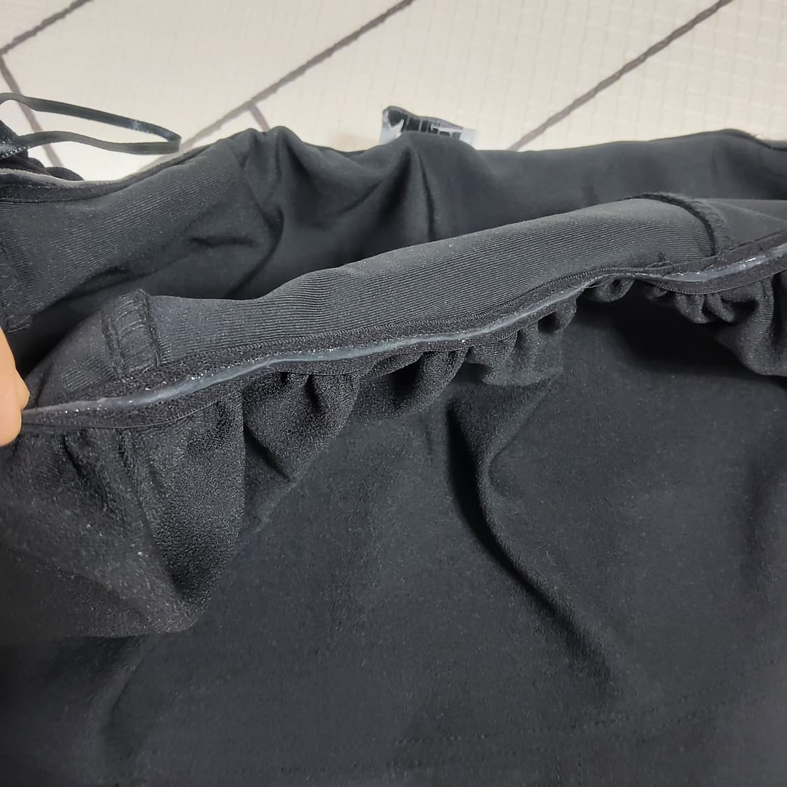  zara 오프숄더 러플 블라우스 탑 나시 슬리브 크롭탑  M 상품이미지5