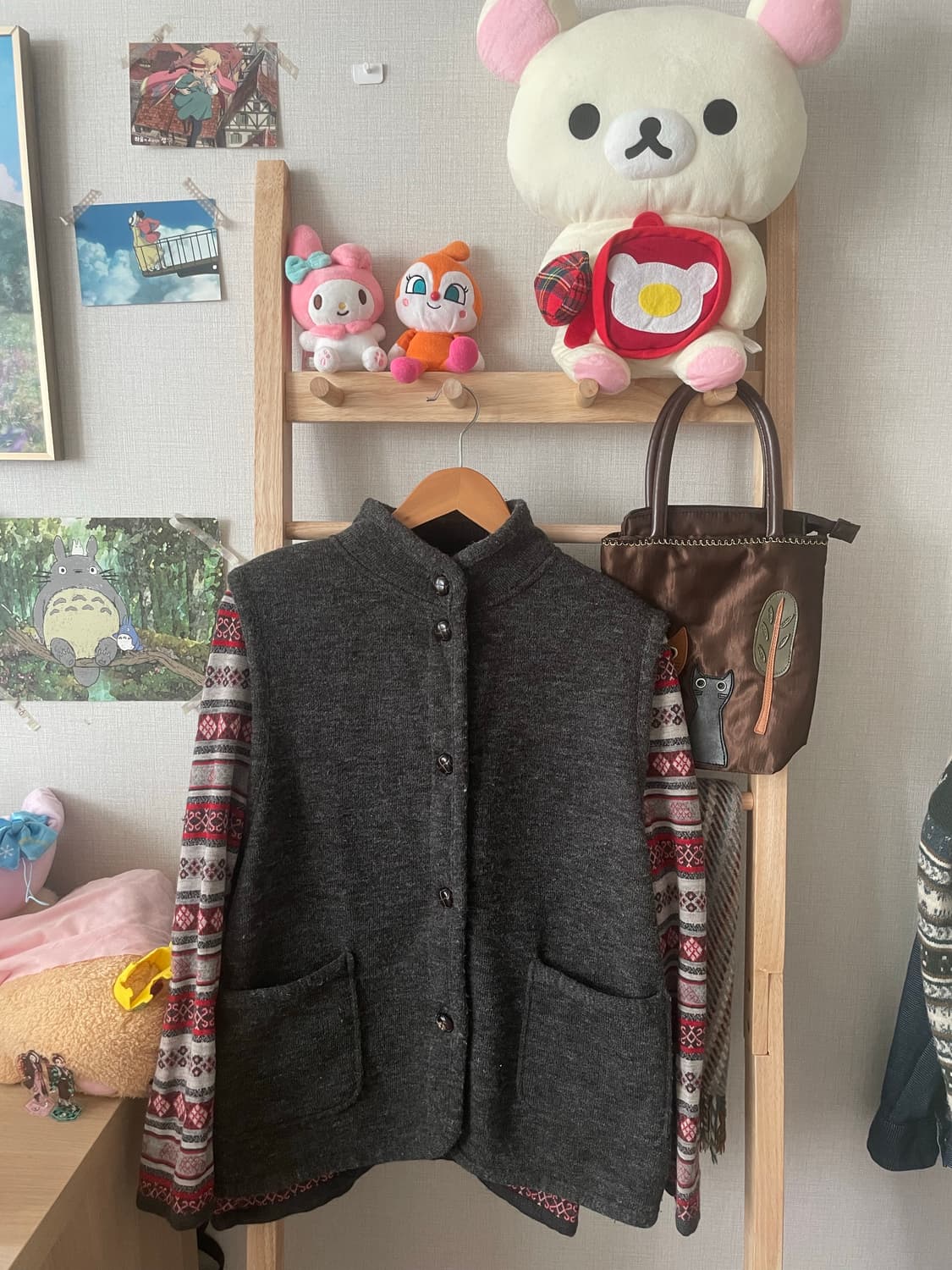 모리걸 빈티지 노르딕 조끼 set 🩶♥️ 상품이미지1