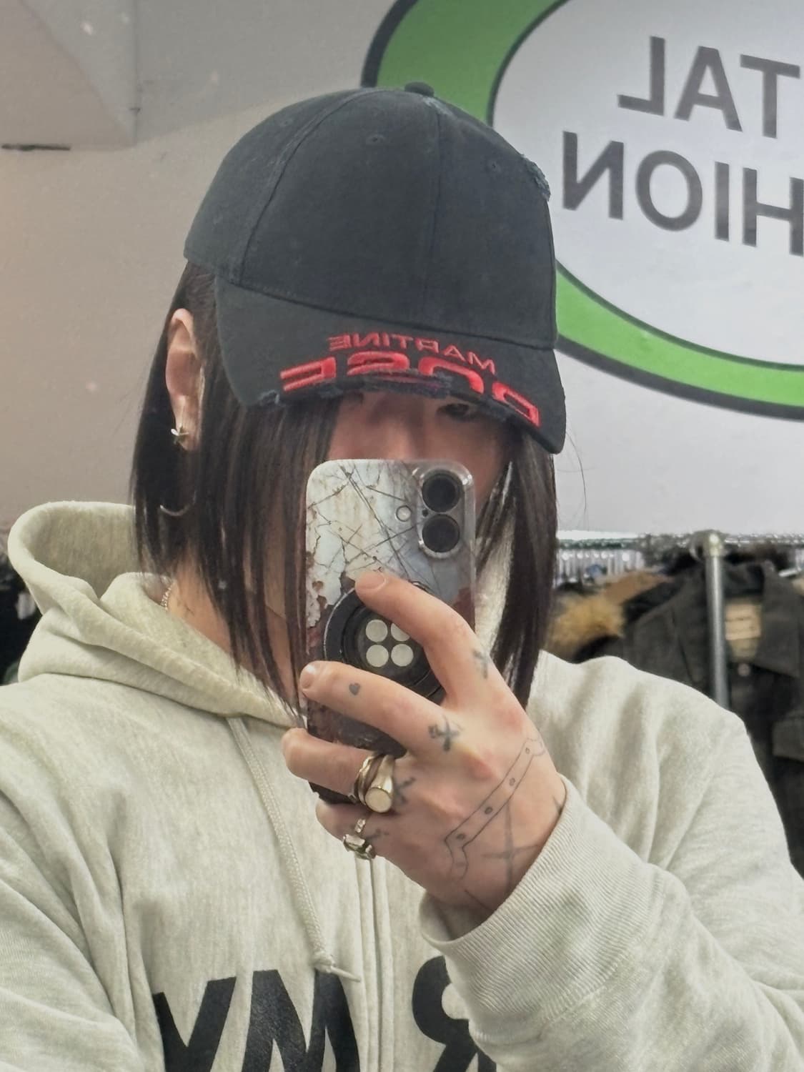 TTF✳️마틴로즈 컷팅 디스 볼캡 상품이미지1