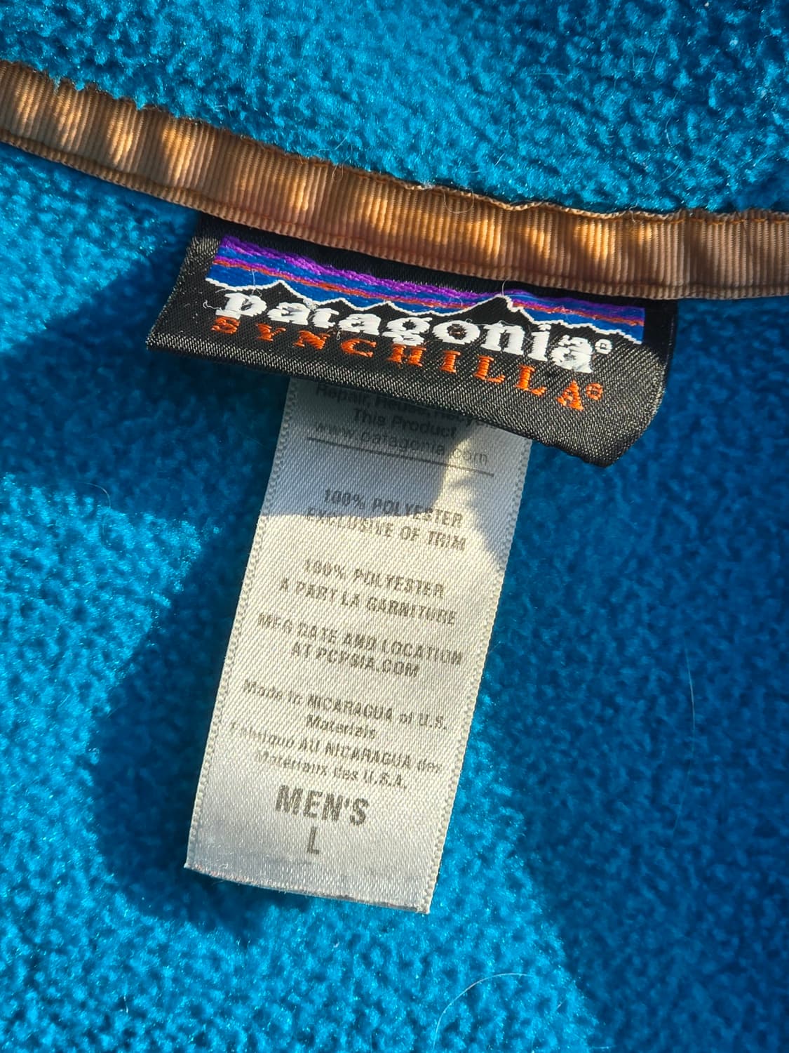 파타고니아 신칠라 스냅티 블루/네이비 L 라이트웨이트 상품이미지3
