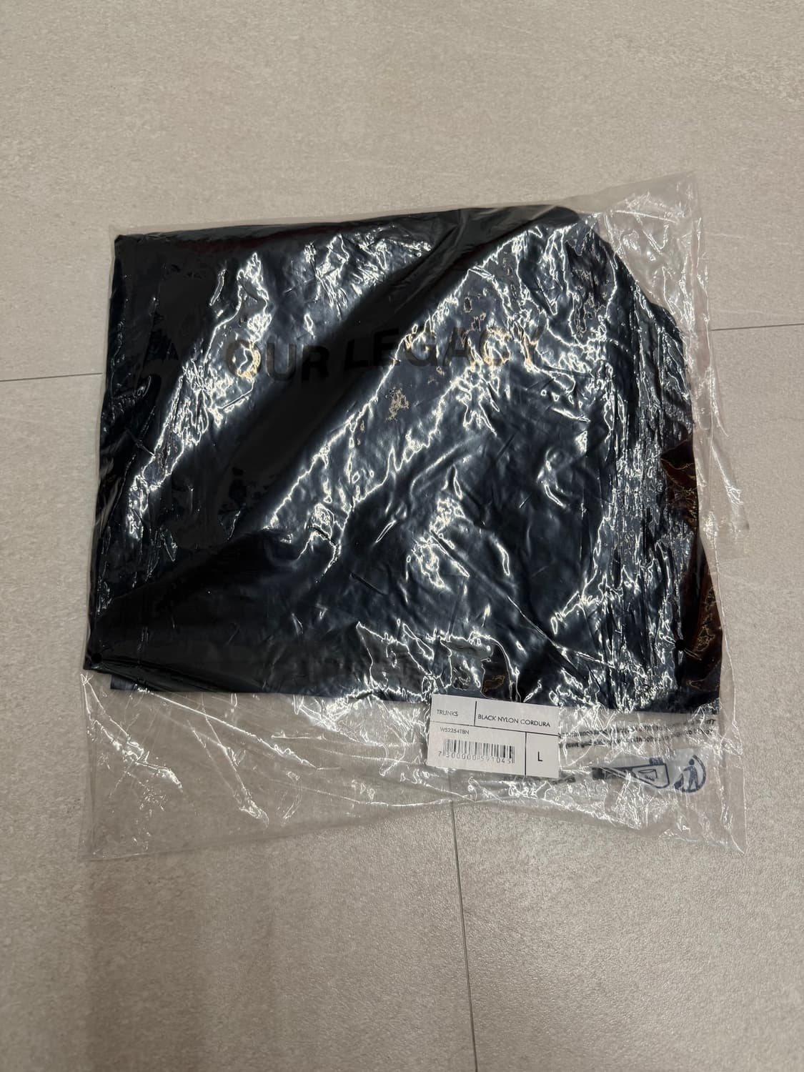 스투시 x 아워레가시 워크샵 트렁크 블랙 나일론 코듀라 쇼츠 상품이미지3