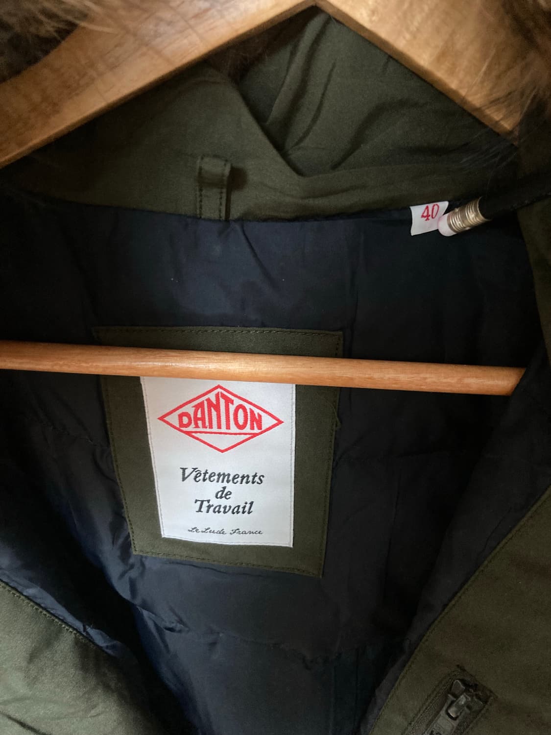 단톤 후드 다운 패딩 파카 40사이즈 (100) 상품이미지4