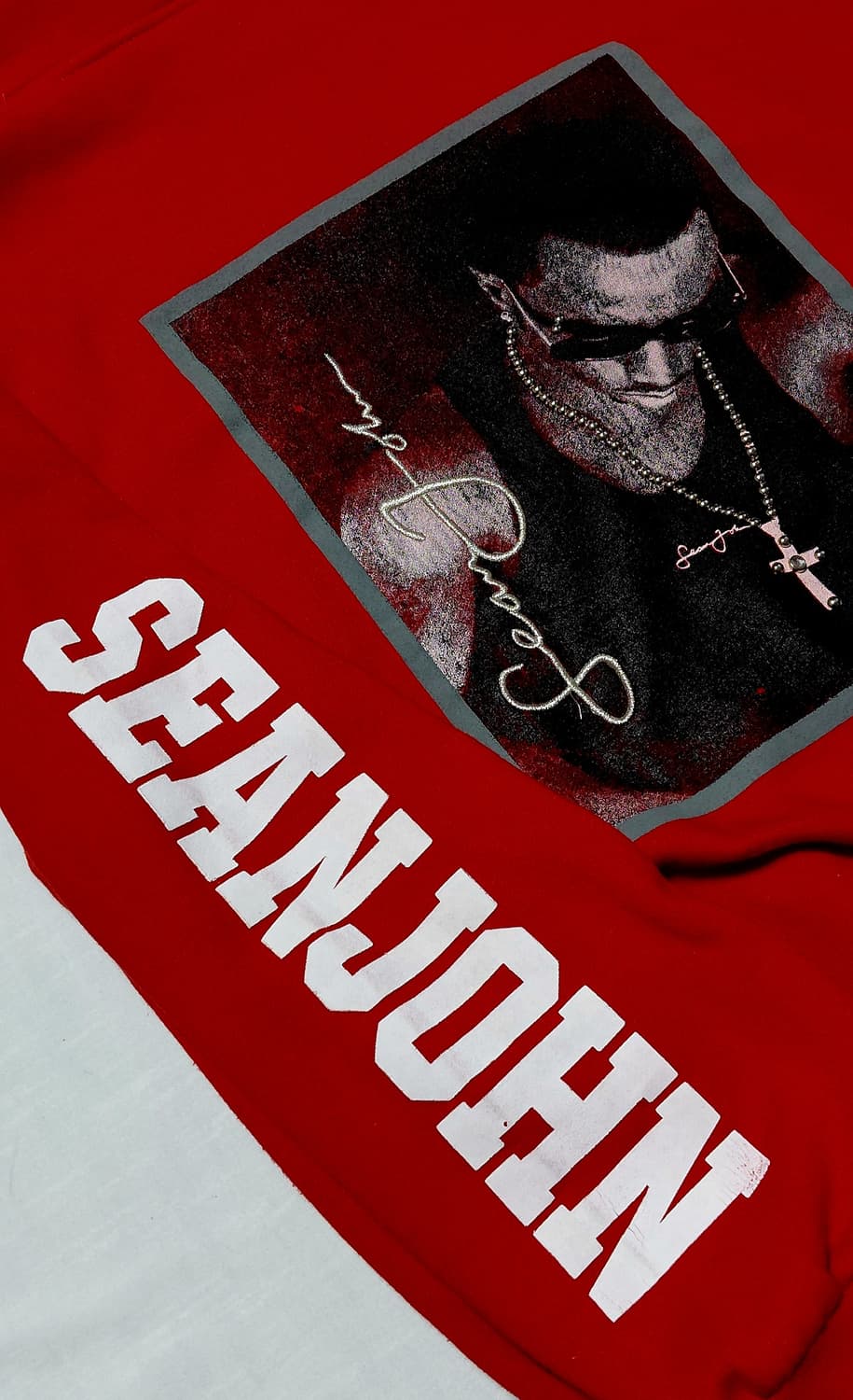 90s 힙합 감성 숀 존 (Sean John) 자수 로고 기모 후드티 상품이미지8