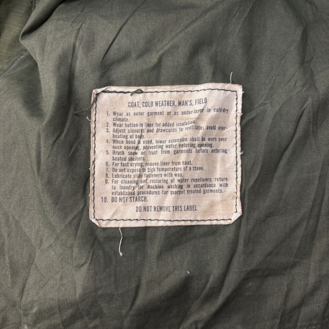 70s 오리지날 미군 M-65 필드자켓 사파리 퍼티그 자켓 N481 상품이미지9