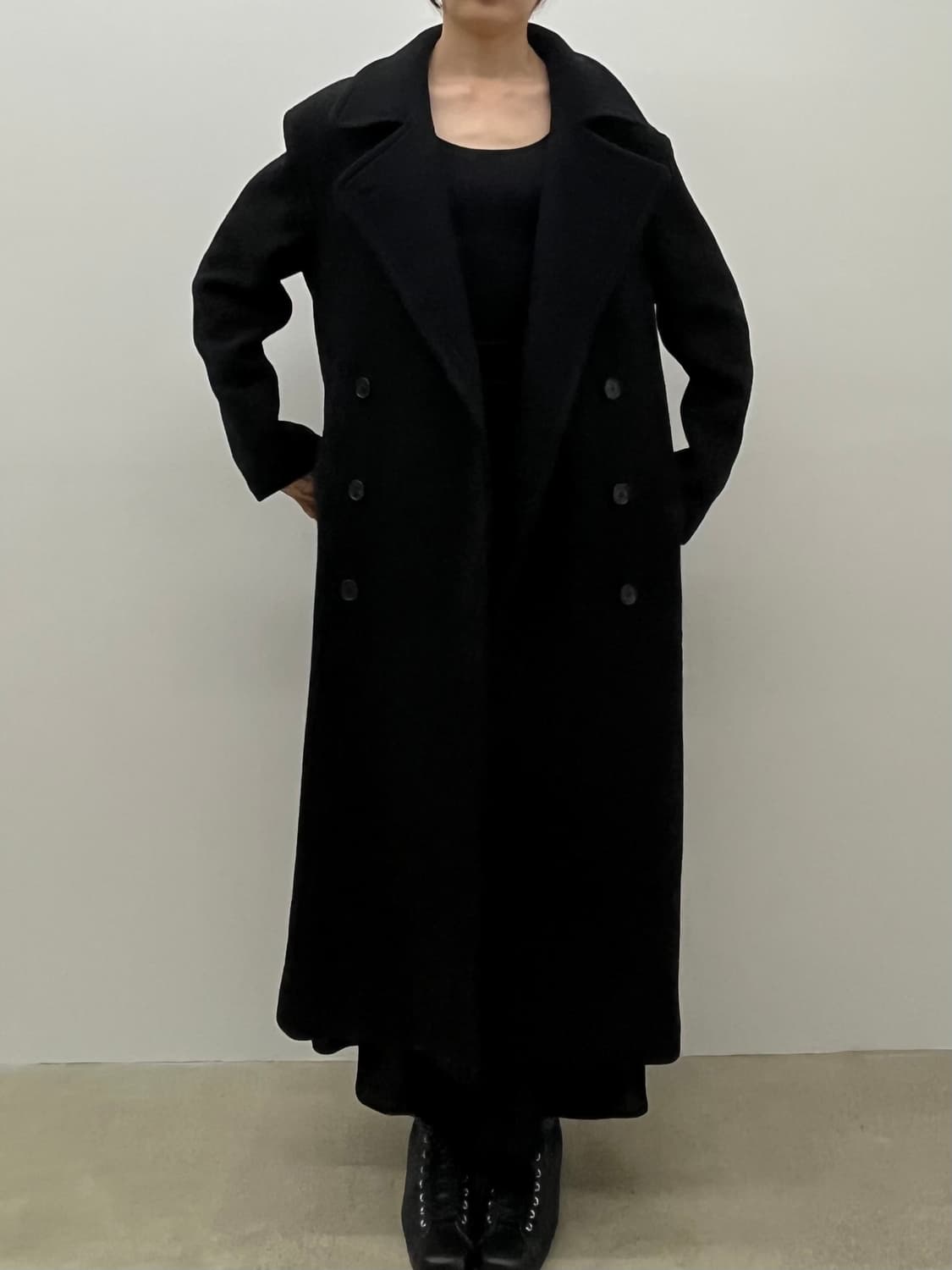 LEEY 엘이이와이 롱 코트 상품이미지7