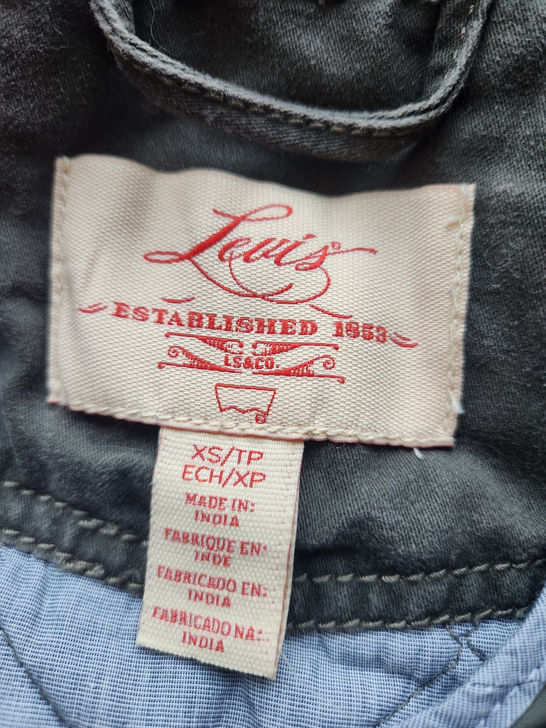 00s 리바이스 빈티지 밀리터리 숄더패치 야상 자켓 XS 상품이미지3