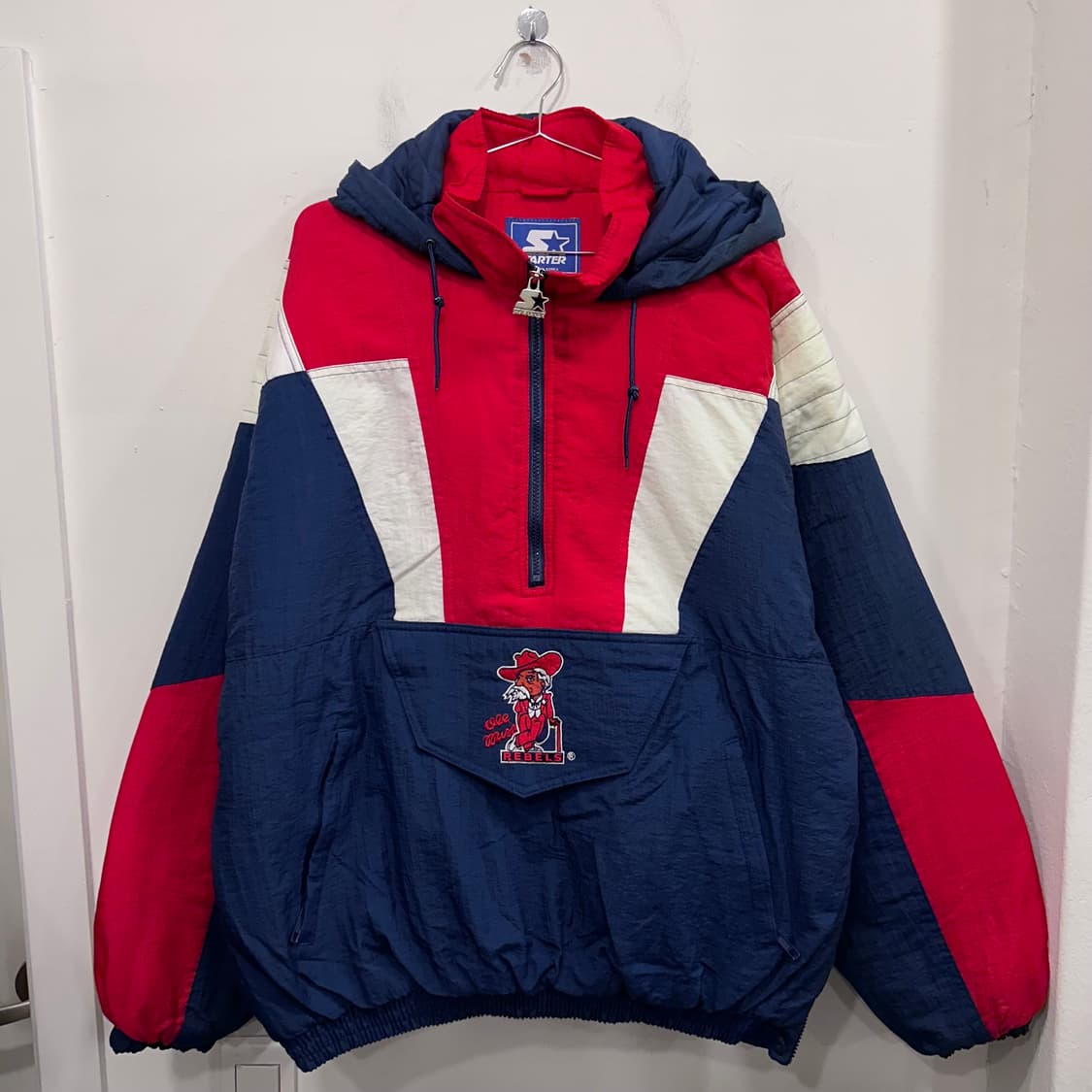 스타터 올드스쿨 미시시피 레블스 커널 랩 누빔 아노락 상품이미지2