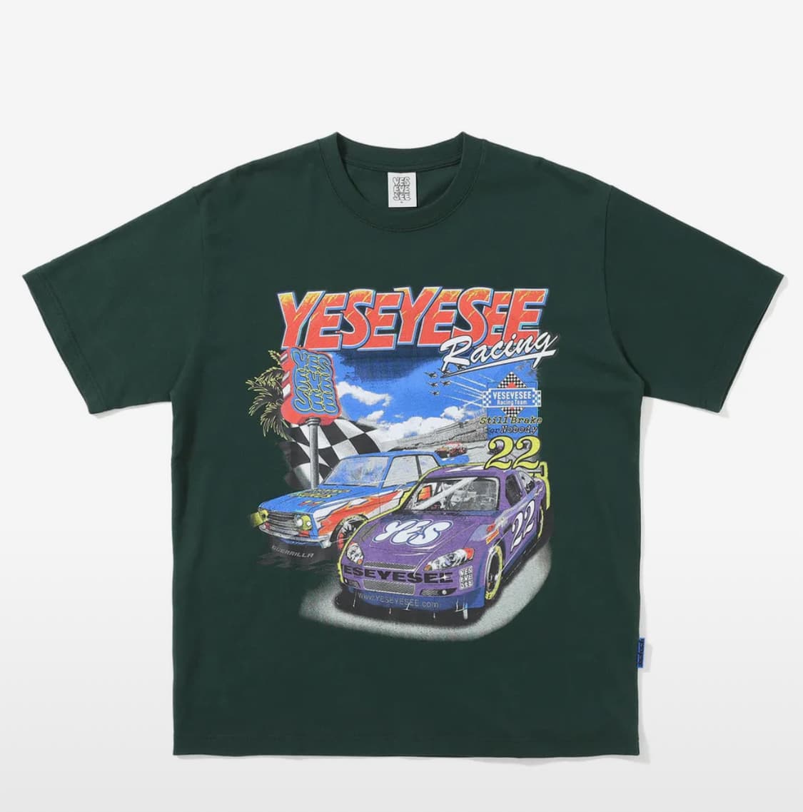 예스아이씨 Racing 22 Tee Dark Green 상품이미지1