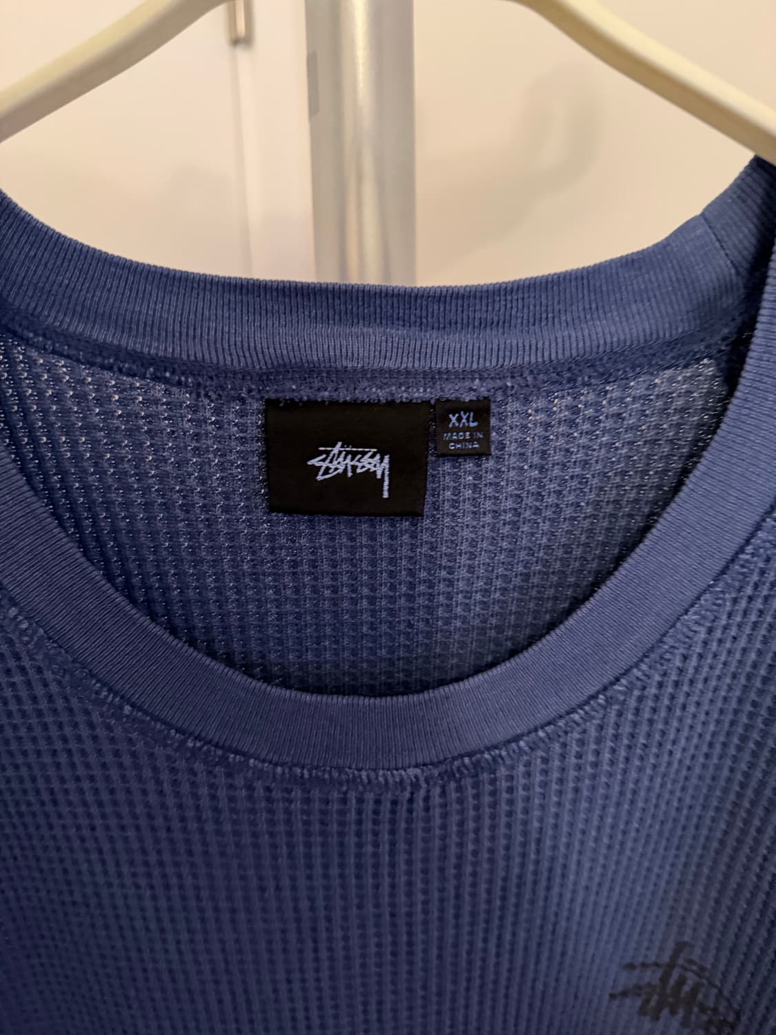 (xxl) 스투시 래글런 써멀 롱슬리브 크루 블루 상품이미지3