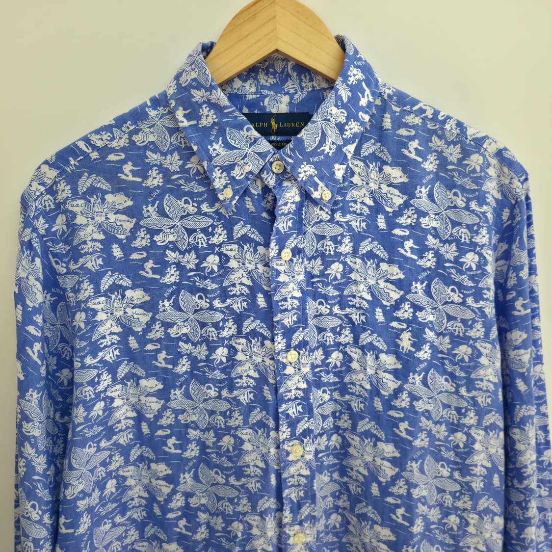 [L] 폴로 랄프로렌 허와이안 린넨 셔츠 상품이미지2