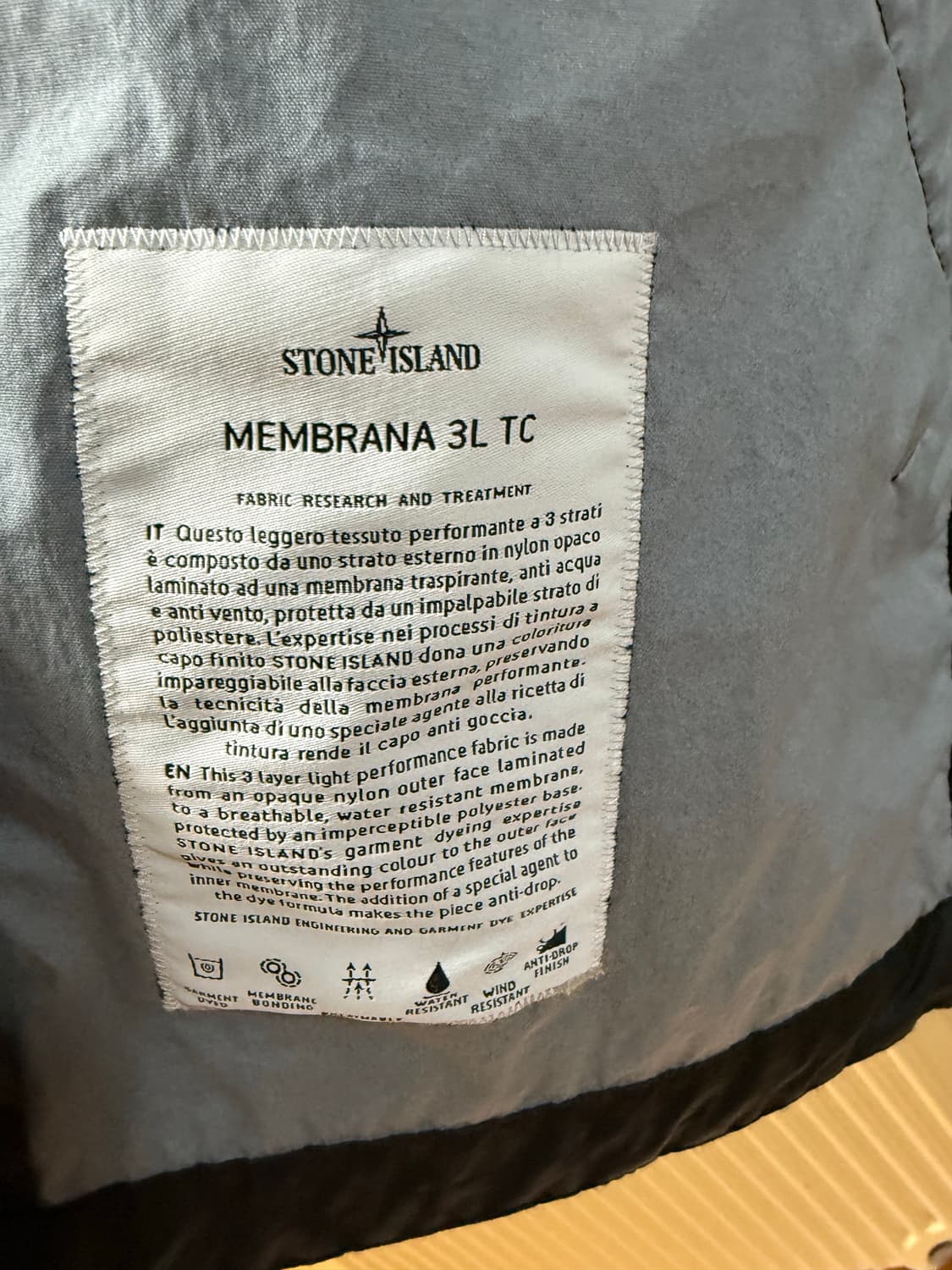 스톤아일랜드 멤브라나 3L TC 자켓 25SS 상품이미지3