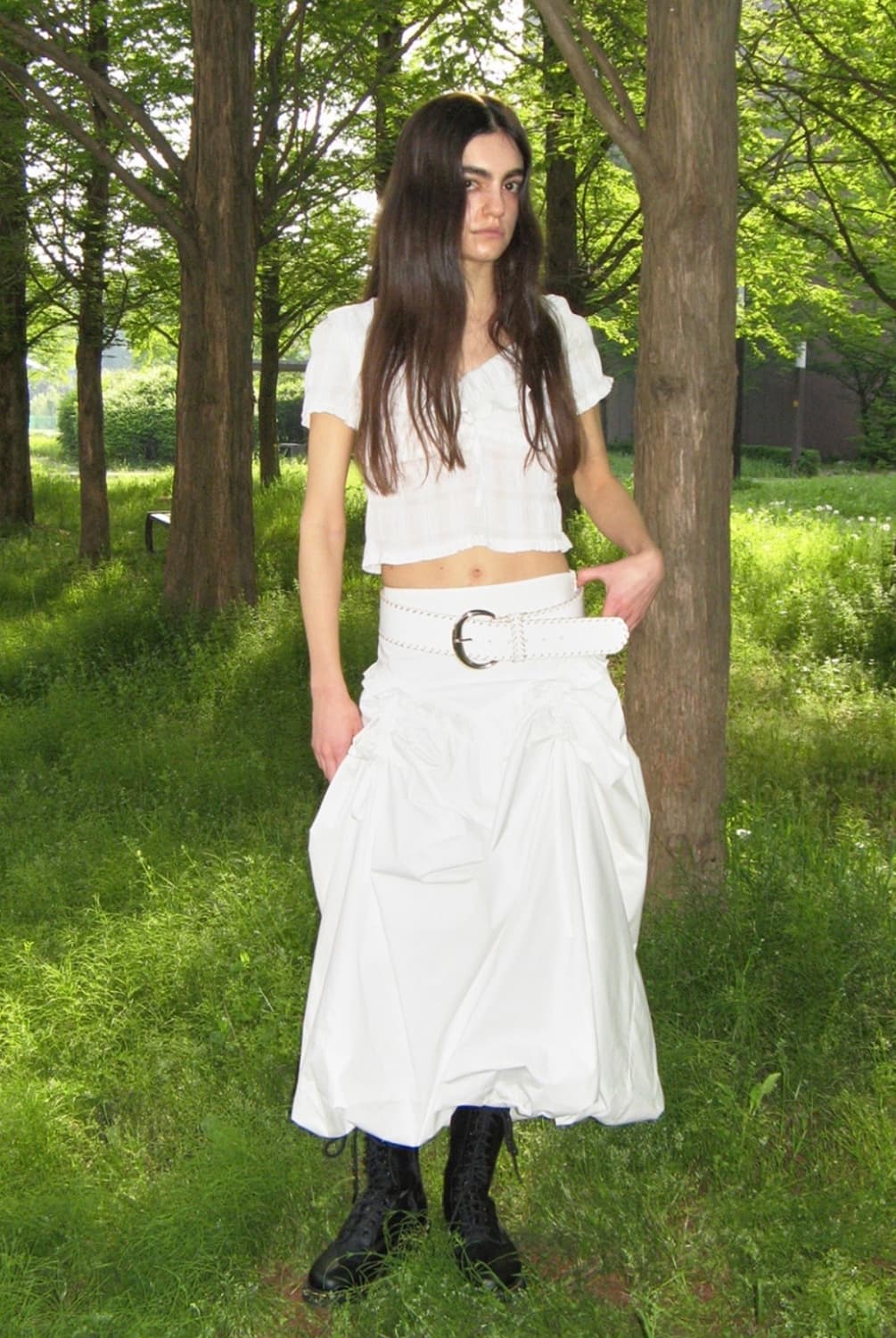 밀로우먼 벌룬 셔링 맥시 스커트 상품이미지2