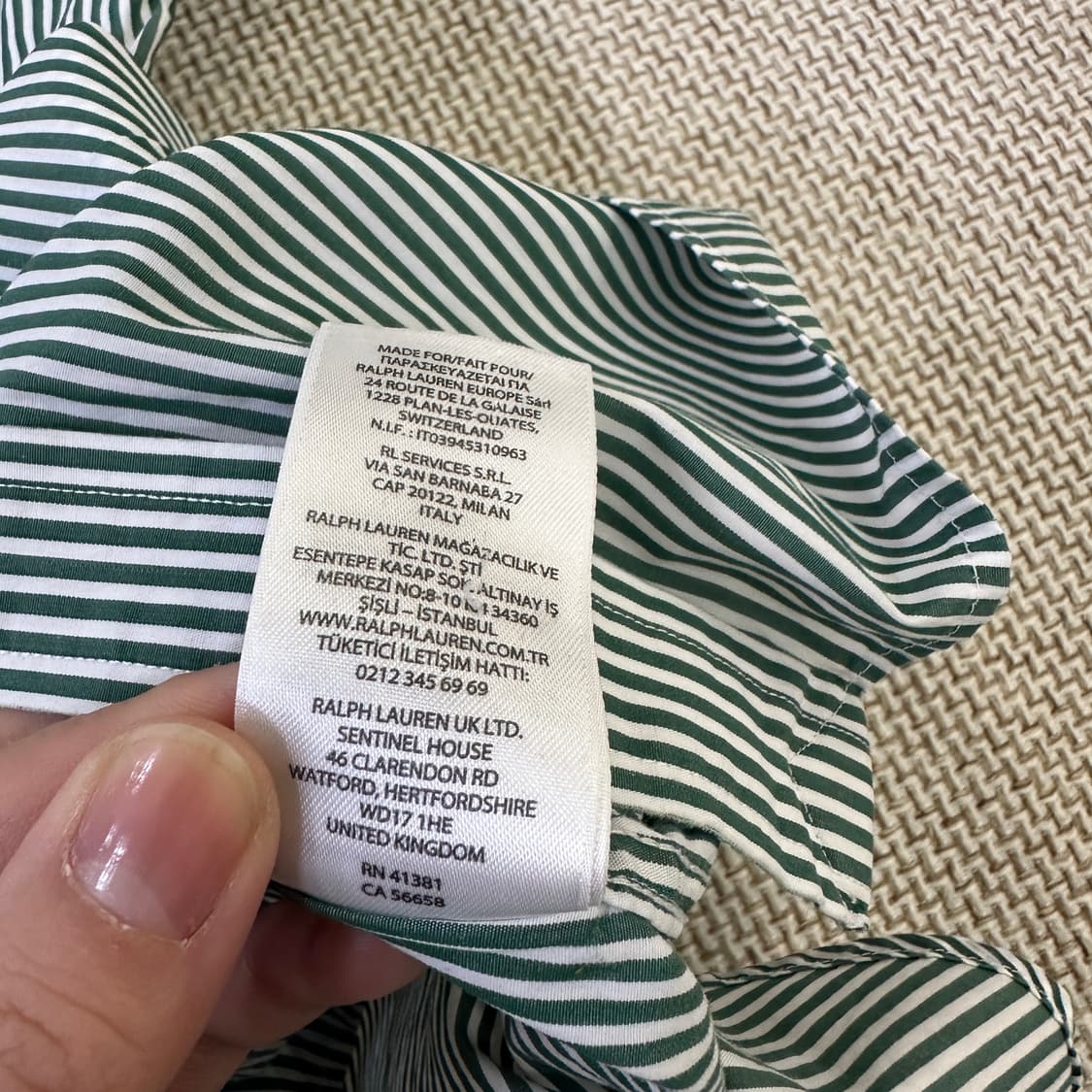 SP 폴로랄프로렌 그린 스트라이프 0316D 상품이미지3
