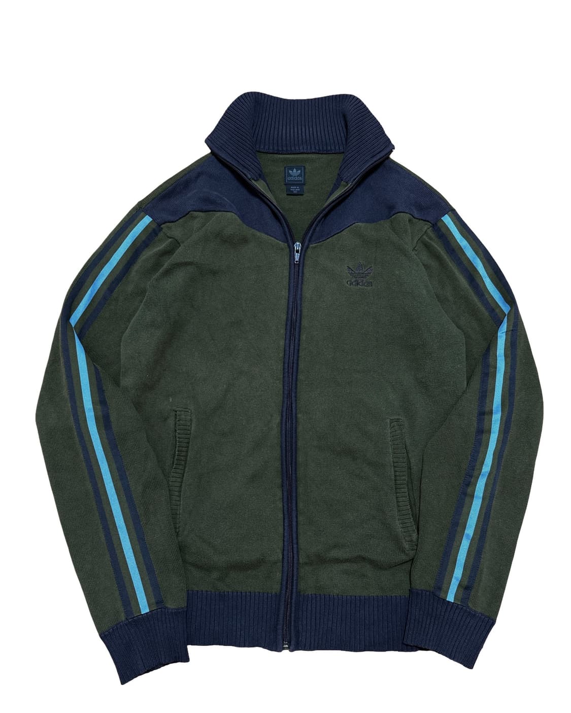 아디다스 트레포일 카키 니트집업 상품이미지1