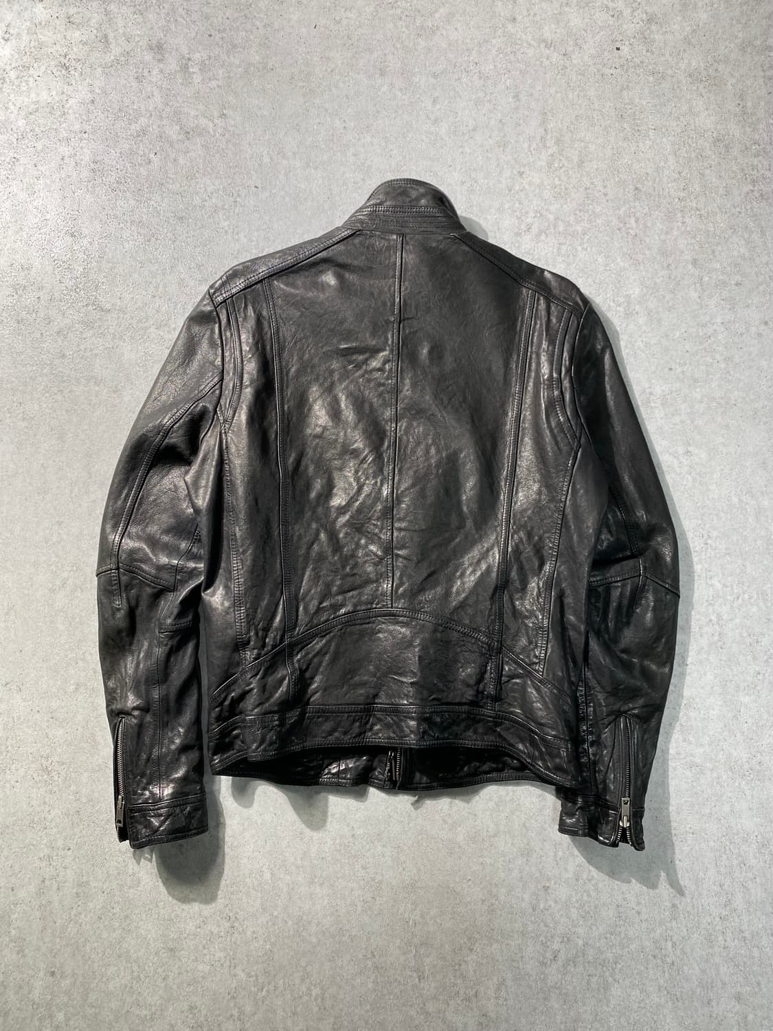 [M] SLCZ 빈티지 양가죽 더블집업 라이더 자켓 상품이미지6