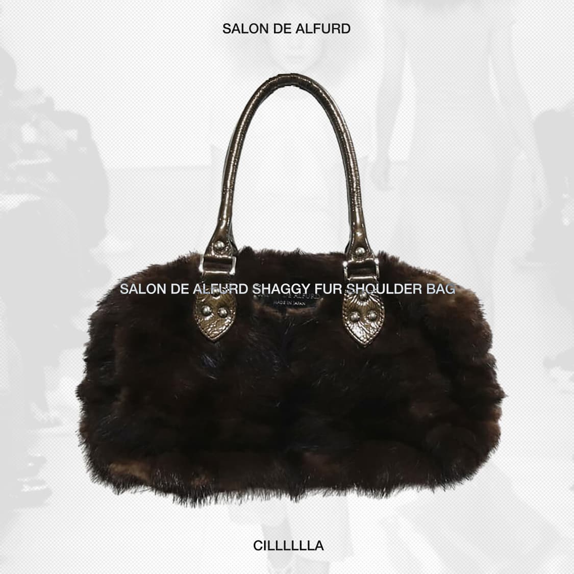 SALON DE ALFURD 살롱드알파드 샤기 퍼 숄더백 상품이미지1