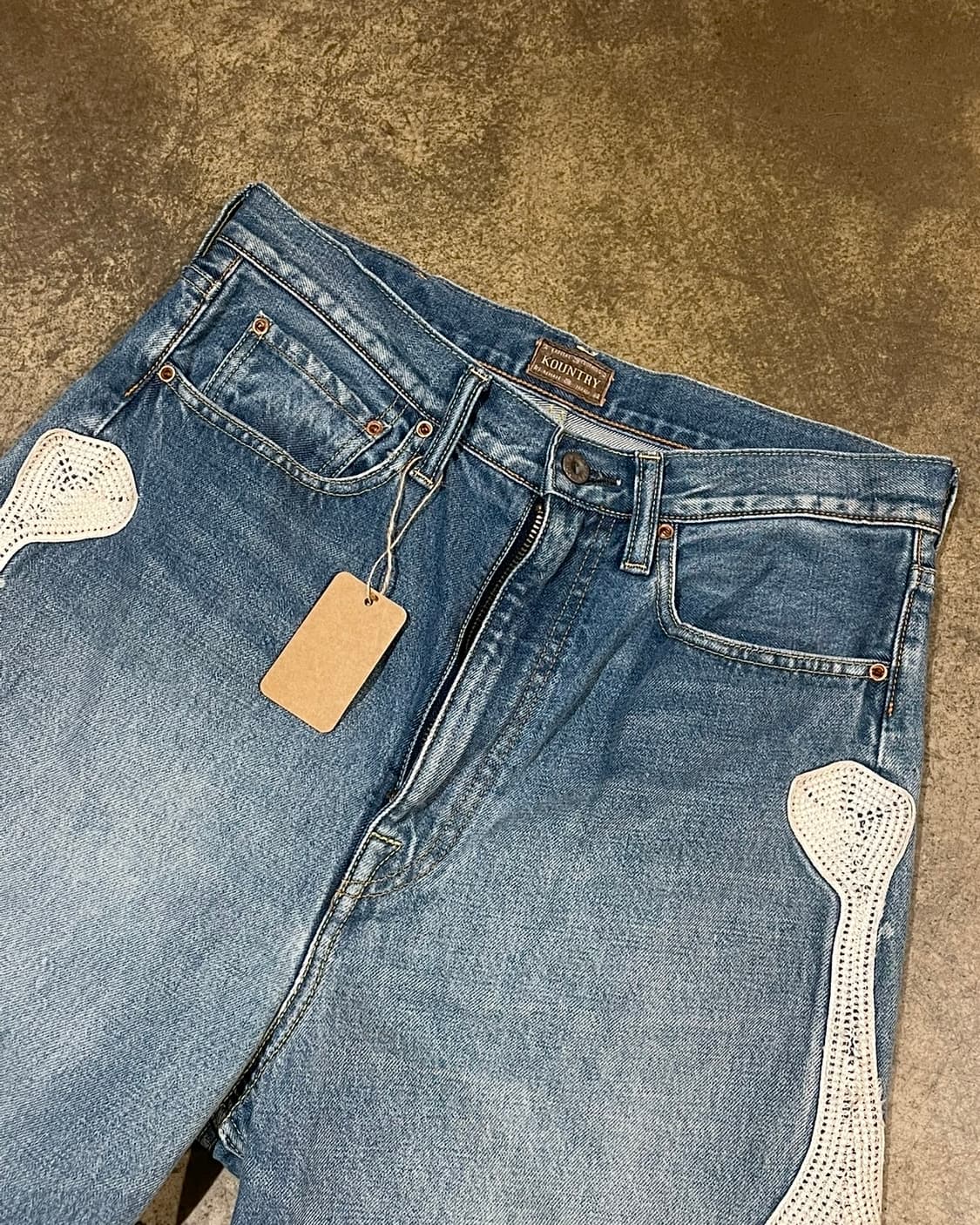 Kapital 14 oz. 5P Bone 데님 숏 팬츠 (B5182) 상품이미지2