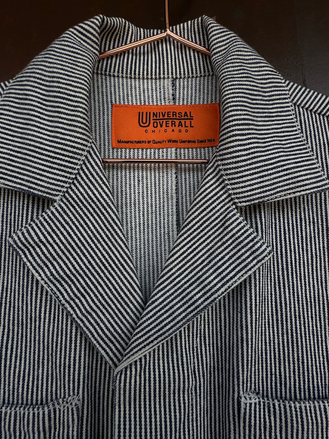 아메리카 유니버설 오버롤 샴브레이 커버올 상품이미지3